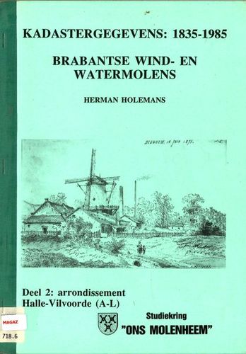 Kaft van Brabantse wind- en watermolens 1835-1985 A-L
