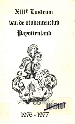 Kaft van XIIIe Lustrum van de studentenclub Pajottenland 1976 - 1977
