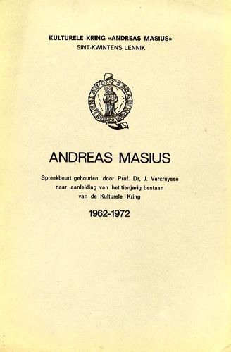 Kaft van Andreas Masius