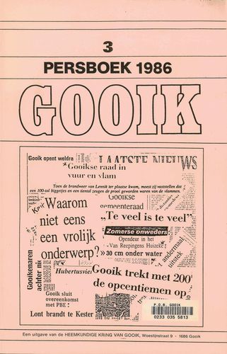 Kaft van Persboek 1986