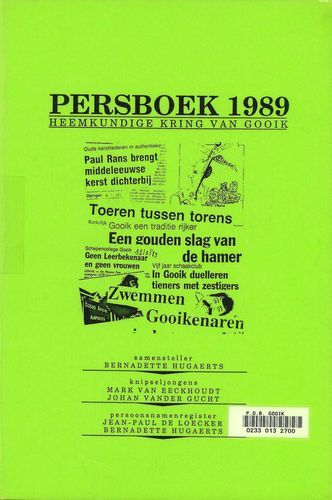 Kaft van Persboek 1989