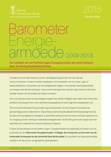 Kaft van Barometer Energiearmoede