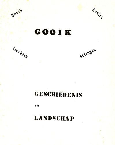 Kaft van Gooik