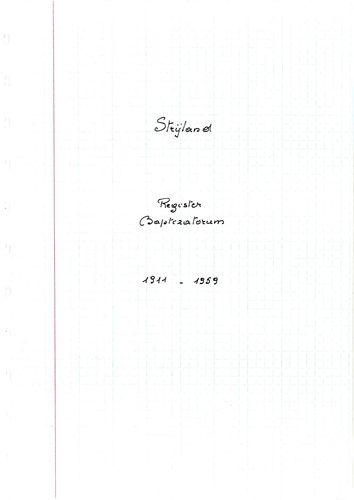 Kaft van Strijland: Doopregister 1911-1959