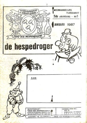 Kaft van Tijdschrift carnavalraad jaargang 3 nummer 1