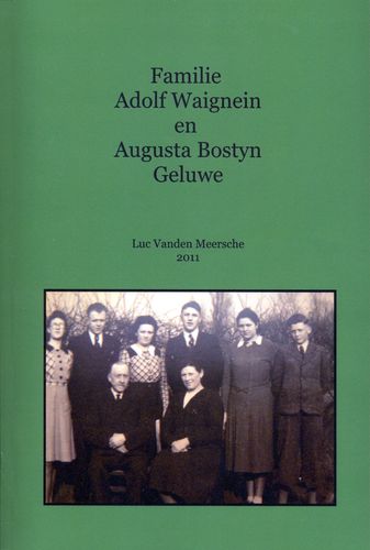 Kaft van Familie Adolf Waignein en Augusta Bostyn