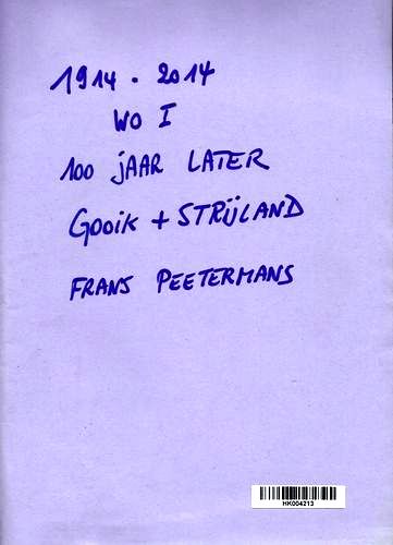 Kaft van WO 1 - 100 jaar later - 1914-2014