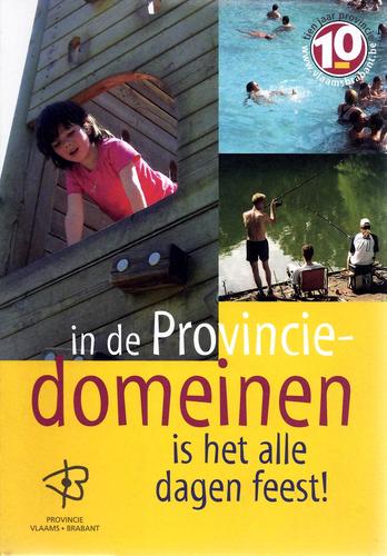 Kaft van In de provinciedomeinen is het alle dagen feest