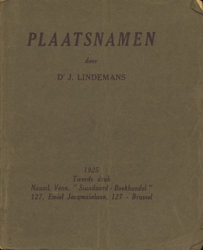 Kaft van Plaatsnamen