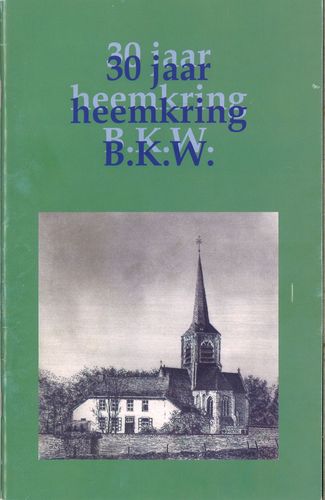 Kaft van 30 jaar heemkring B.K.W.