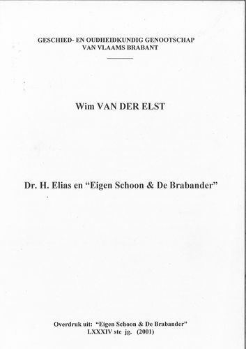 Kaft van Dr. H. Elias en 