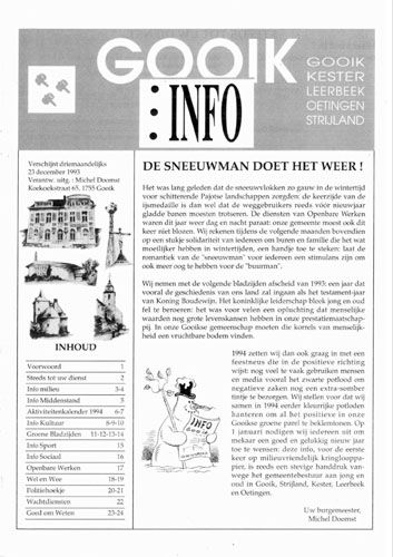 Kaft van Info Gooik 19931223