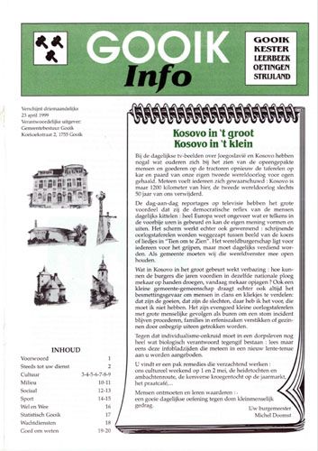 Kaft van Info Gooik 19990423