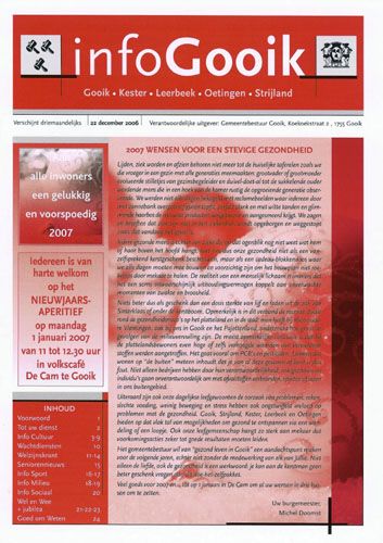 Kaft van Info Gooik 20061222