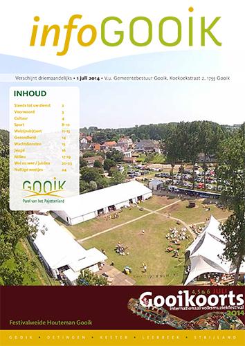 Kaft van Info Gooik 20140701