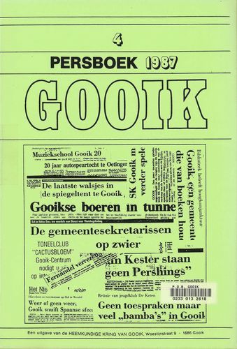 Kaft van Persboek 1987