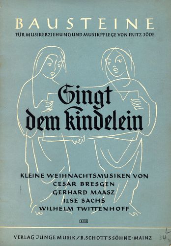 Kaft van Singt dem kindelein
